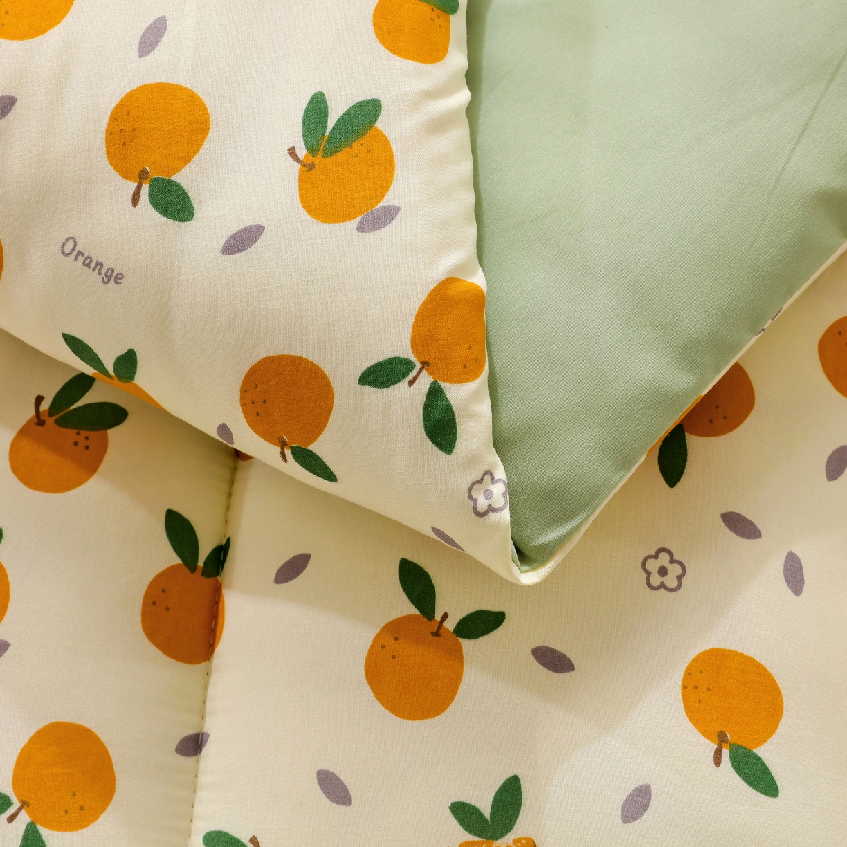 91家纺网 家纺一手货源 找家纺 嘉贝 2026新款A类云朵棉新疆棉花床垫 心想事橙