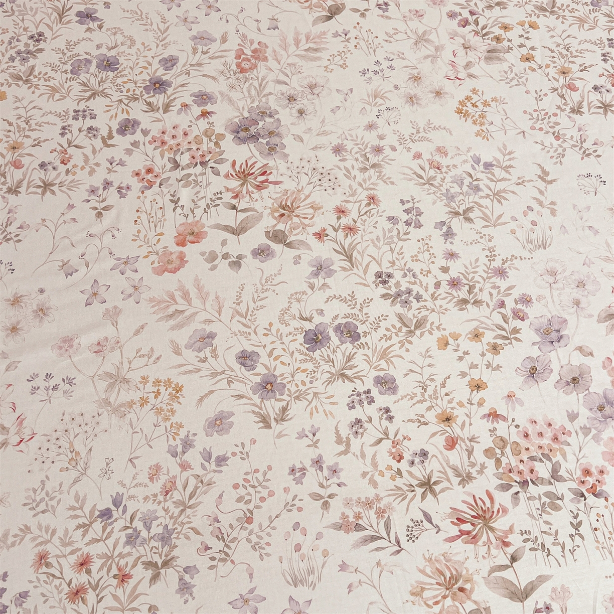 91家纺网 家纺一手货源 找家纺 宜凡家纺 2026新款全棉数码印花单层床裙四件套③号系列 漫枝