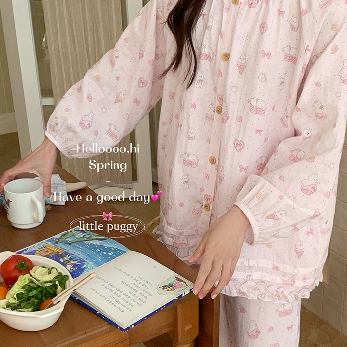 （总）妍景家居生活馆 2026新款木耳边纱布套装