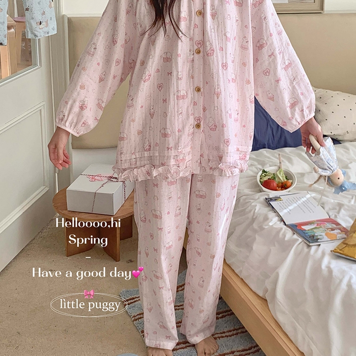 91家纺网 家纺一手货源 找家纺 （总）妍景家居生活馆 2026新款木耳边纱布套装