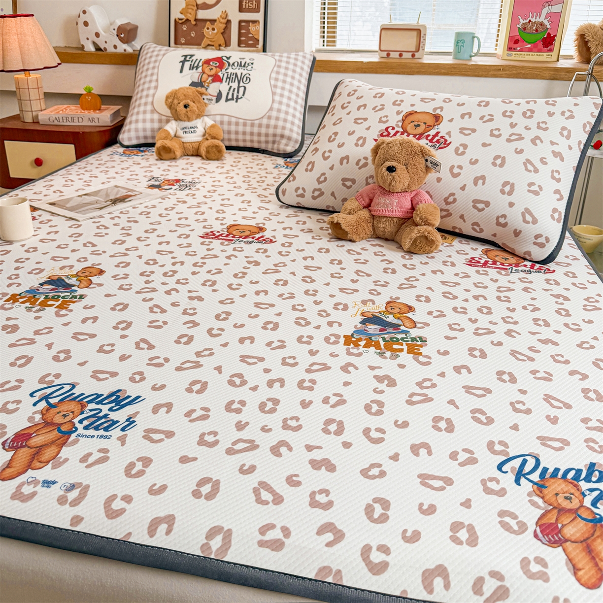 91家纺网 家纺一手货源 找家纺 （总）慕木家纺 2026春夏新款泰迪冰丝席系列凉席席子空调软席平席和床笠