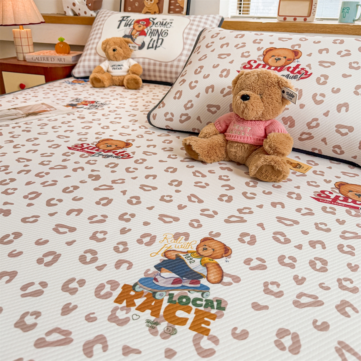 91家纺网 家纺一手货源 找家纺 （总）慕木家纺 2026春夏新款泰迪冰丝席系列凉席席子空调软席平席和床笠