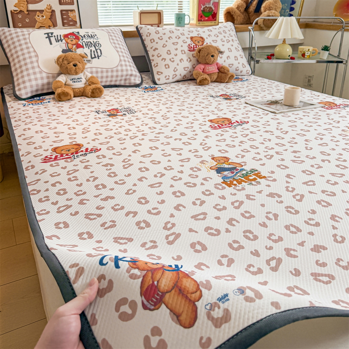 91家纺网 家纺一手货源 找家纺 （总）慕木家纺 2026春夏新款泰迪冰丝席系列凉席席子空调软席平席和床笠