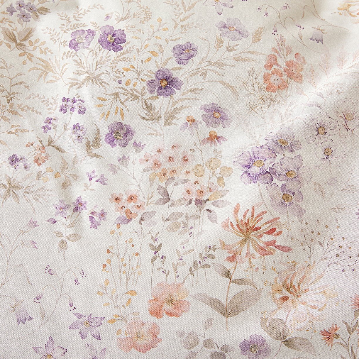 91家纺网 家纺一手货源 找家纺 宜凡家纺 2026新款全棉数码印花床盖四件套③号系列 漫枝