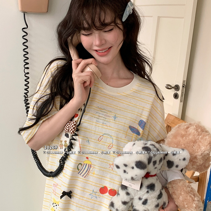 91家纺网 家纺一手货源 找家纺 （总）妍景家居生活馆 2026新款睡裙-板凳小狗T