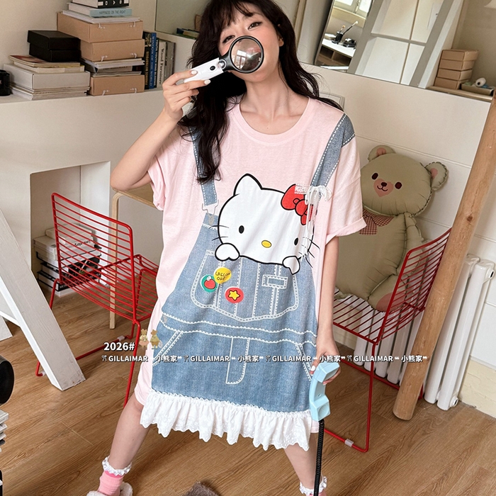 91家纺网 家纺一手货源 找家纺 （总）妍景家居生活馆 2026新款睡裙-背带T