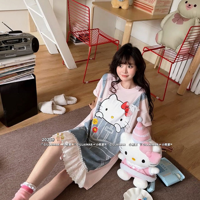 91家纺网 家纺一手货源 找家纺 （总）妍景家居生活馆 2026新款睡裙-背带T