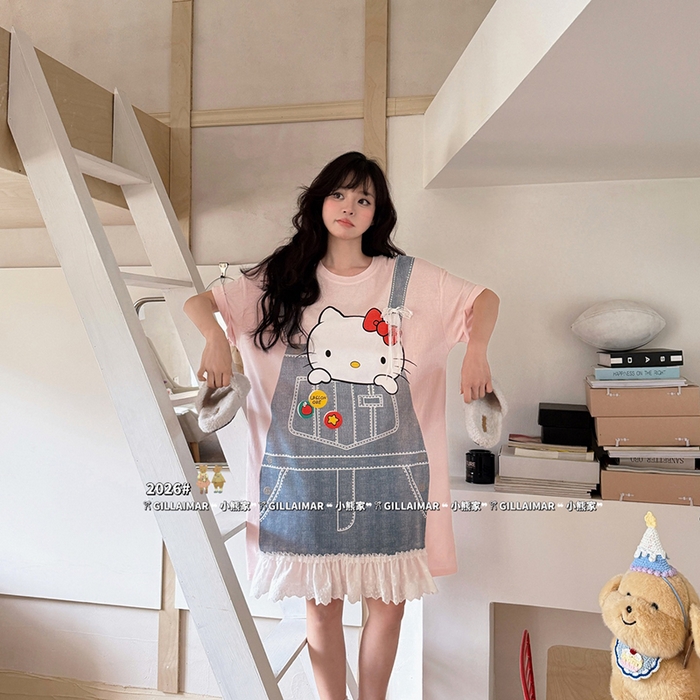 91家纺网 家纺一手货源 找家纺 （总）妍景家居生活馆 2026新款睡裙-背带T