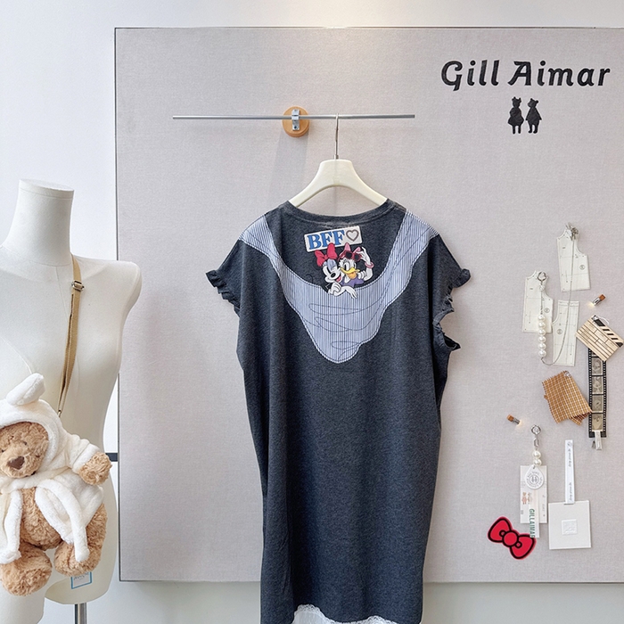 91家纺网 家纺一手货源 找家纺 妍景家居生活馆 2026新款睡裙-黛丝米妮T 深灰色