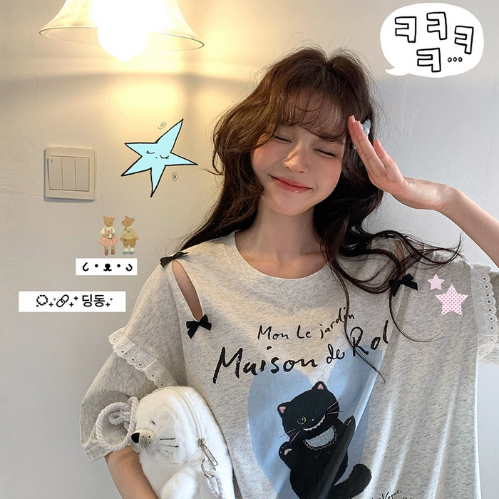 91家纺网 家纺一手货源 找家纺 （总）妍景家居生活馆 2026新款睡裙-猫布布T