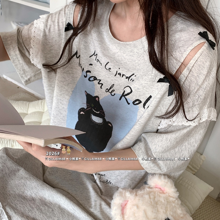 91家纺网 家纺一手货源 找家纺 （总）妍景家居生活馆 2026新款睡裙-猫布布T