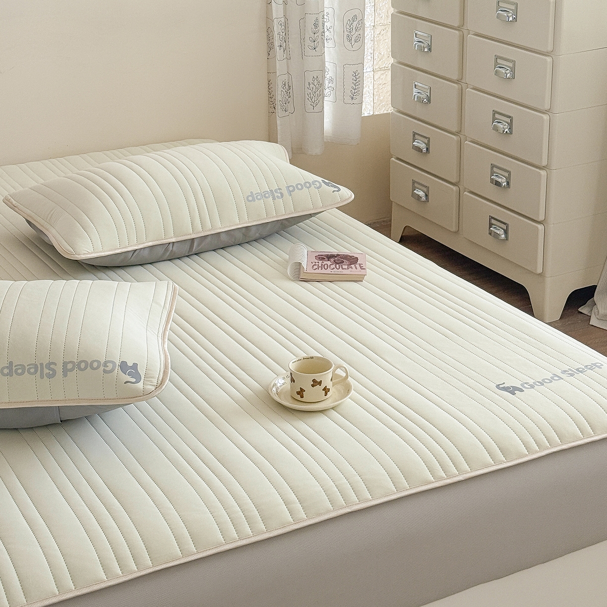 91家纺网 家纺一手货源 找家纺 （总）TT.one 塔塔家居 2026新款A类自然凉感简约深睡眠清新小象夏日凉感垫