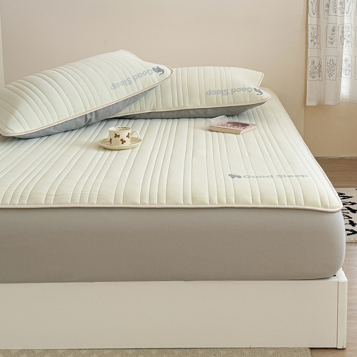 91家纺网 家纺一手货源 找家纺 TT.one 塔塔家居 2026新款A类自然凉感简约深睡眠清新小象夏日凉感垫 小象-奶昔黄