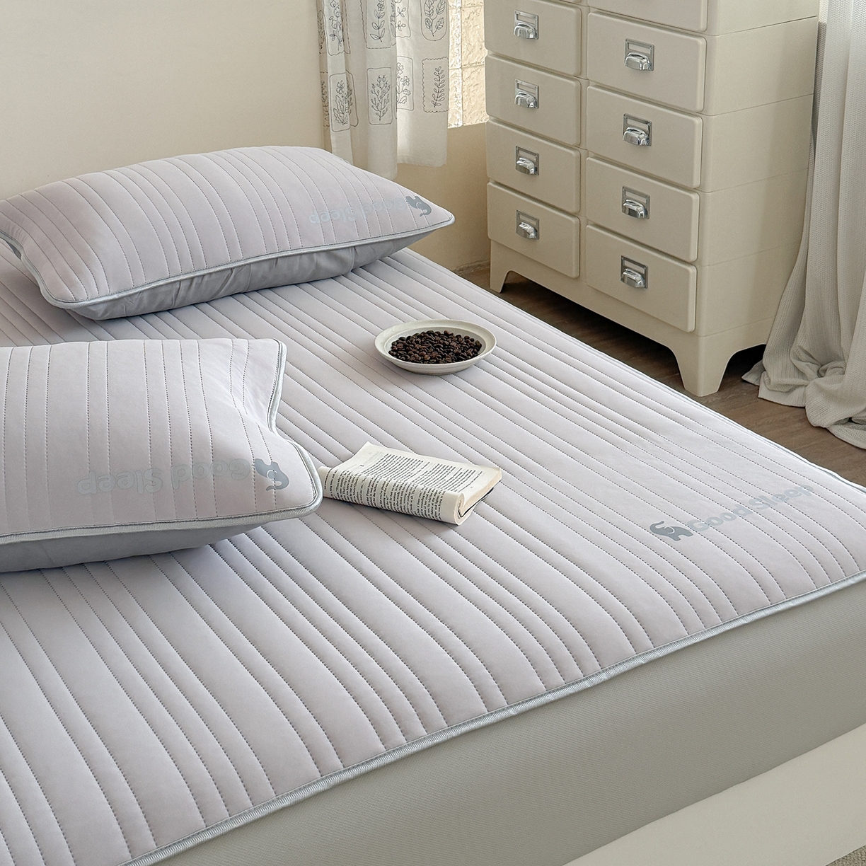 91家纺网 家纺一手货源 找家纺 TT.one 塔塔家居 2026新款A类自然凉感简约深睡眠清新小象夏日凉感垫 小象-摩卡灰