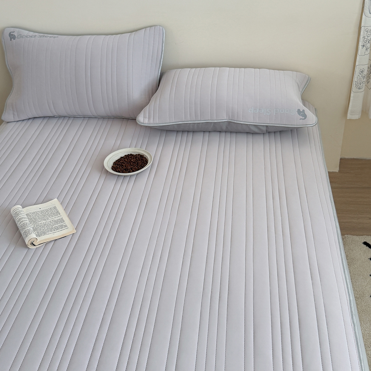 91家纺网 家纺一手货源 找家纺 TT.one 塔塔家居 2026新款A类自然凉感简约深睡眠清新小象夏日凉感垫 小象-摩卡灰