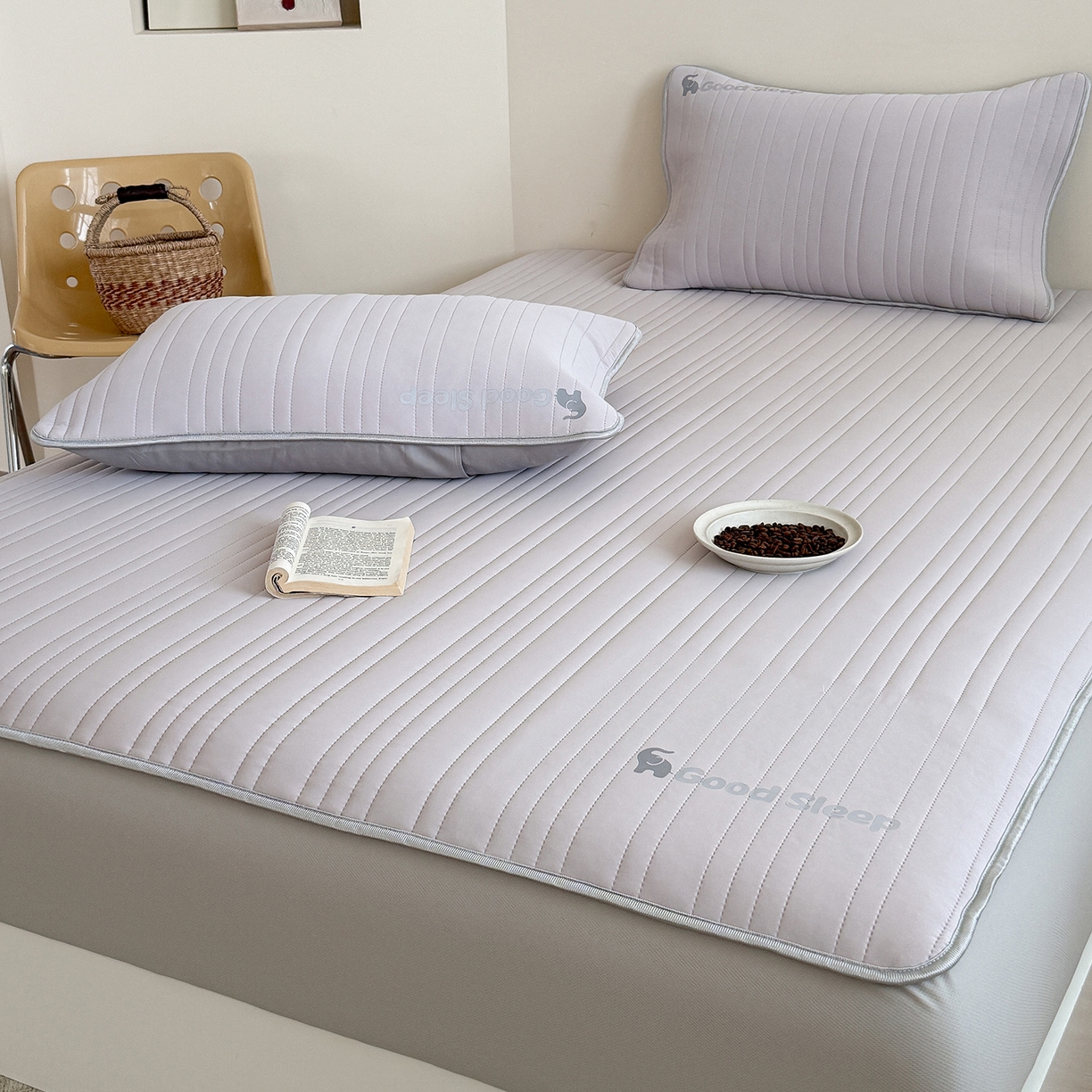 91家纺网 家纺一手货源 找家纺 TT.one 塔塔家居 2026新款A类自然凉感简约深睡眠清新小象夏日凉感垫 小象-摩卡灰