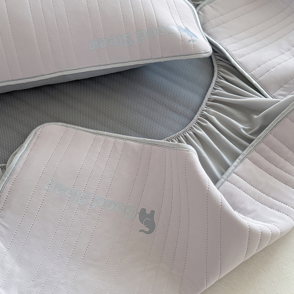 91家纺网 家纺一手货源 找家纺 TT.one 塔塔家居 2026新款A类自然凉感简约深睡眠清新小象夏日凉感垫 小象-摩卡灰