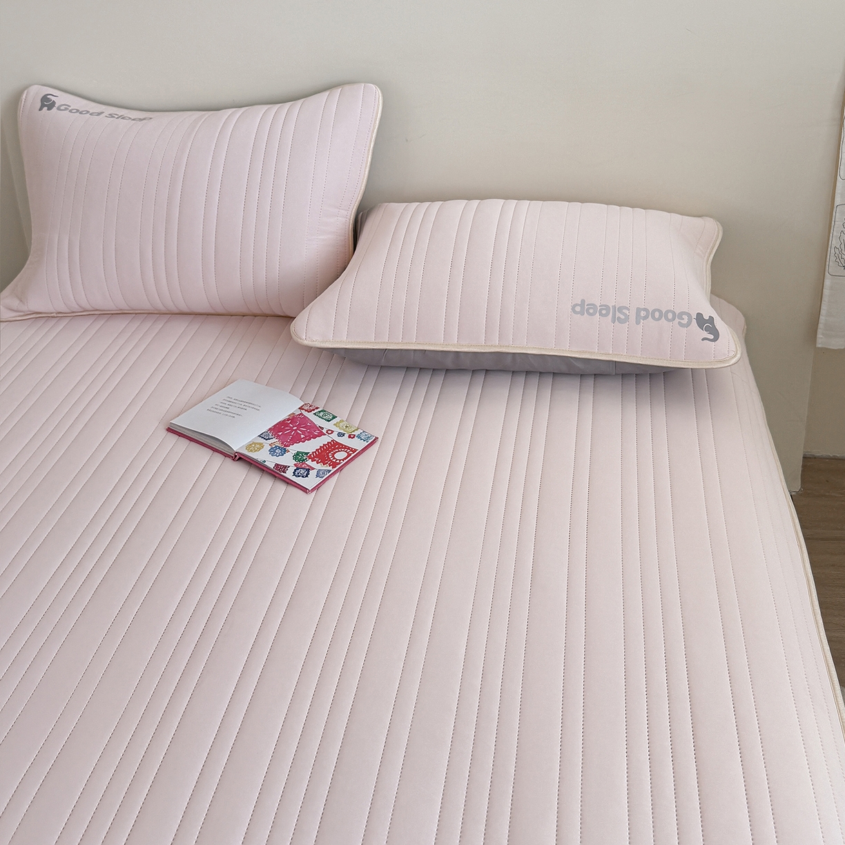 91家纺网 家纺一手货源 找家纺 TT.one 塔塔家居 2026新款A类自然凉感简约深睡眠清新小象夏日凉感垫 小象-少女粉