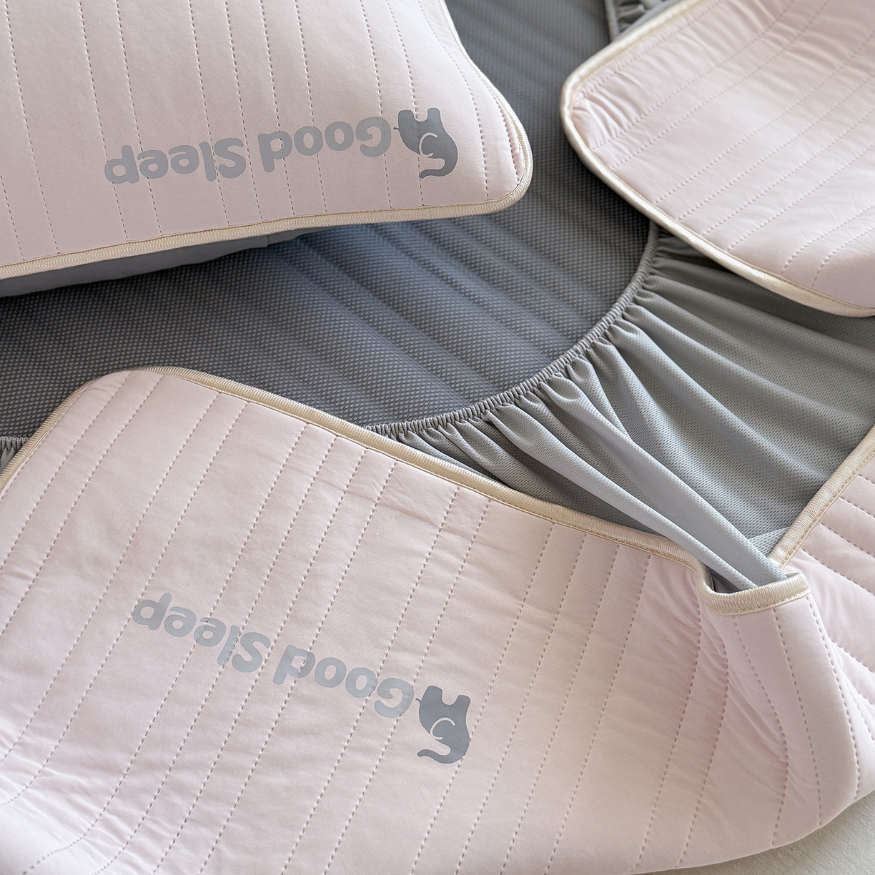 91家纺网 家纺一手货源 找家纺 TT.one 塔塔家居 2026新款A类自然凉感简约深睡眠清新小象夏日凉感垫 小象-少女粉