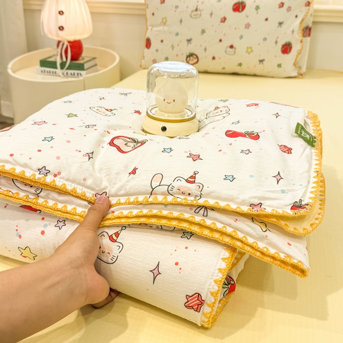 91家纺网 家纺一手货源 找家纺 （总）美梦里 2026新款A类双层纱贝壳绣夏被