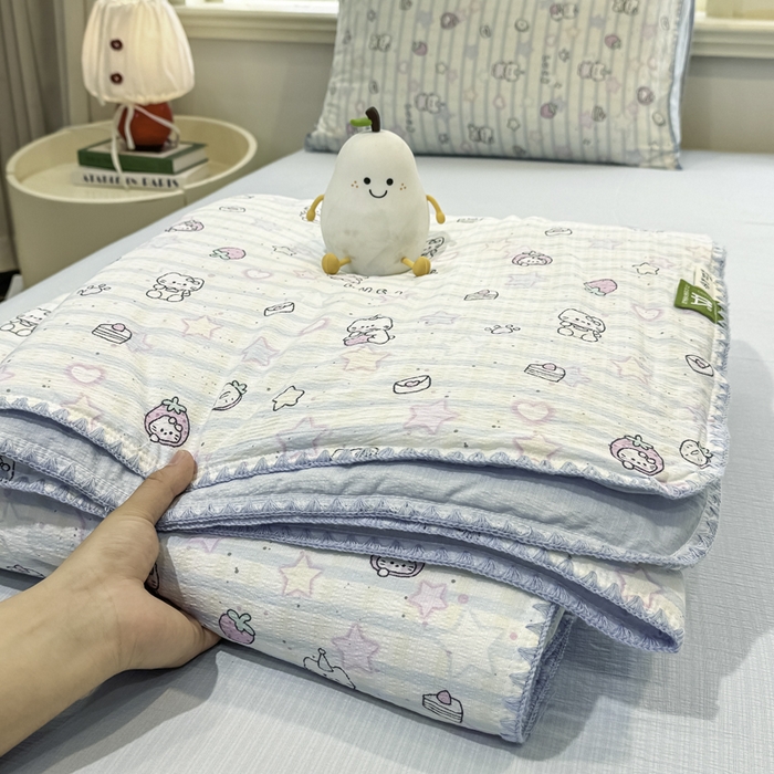 91家纺网 家纺一手货源 找家纺 （总）美梦里 2026新款A类双层纱贝壳绣夏被