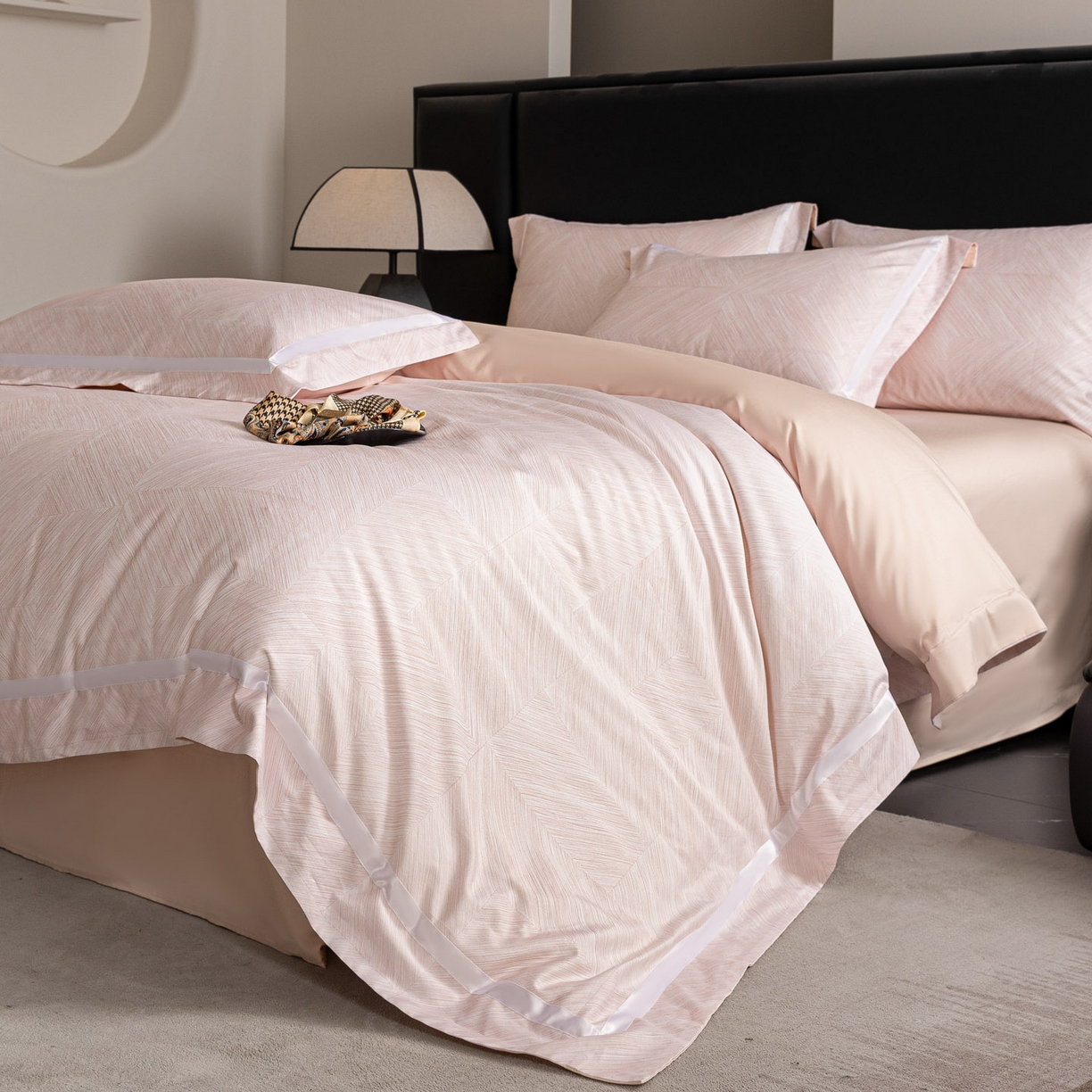 91家纺网 家纺一手货源 找家纺 （总）新方向 【控价 提供买家秀】2026新款数码印花50s双股全棉贡缎长绒棉四件套-星河拍摄2