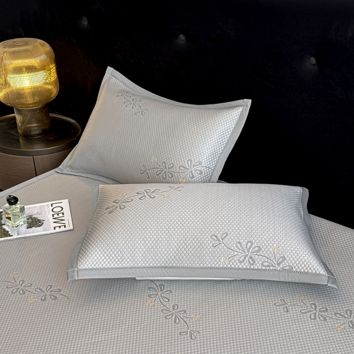 91家纺网 家纺一手货源 找家纺 （总）畅畅家纺 2026春夏新款复合中分子PE100%聚乙烯乙纶色织提花凉感软凉席席子