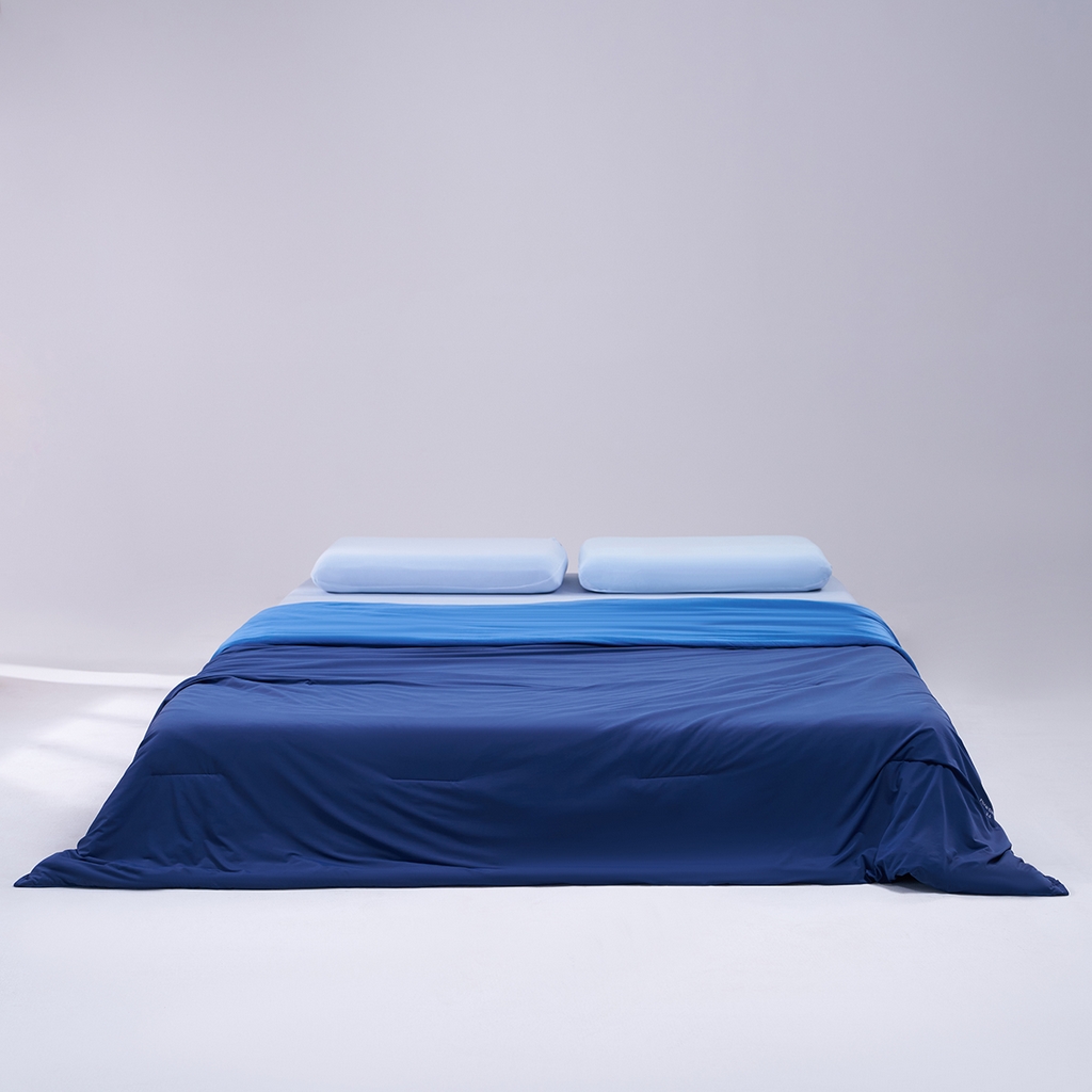 91家纺网 家纺一手货源 找家纺 花享莱 2026新款亚朵酒店同款被子深睡双感夏凉被凉感被夏被控温被pro3.0 深睡蓝