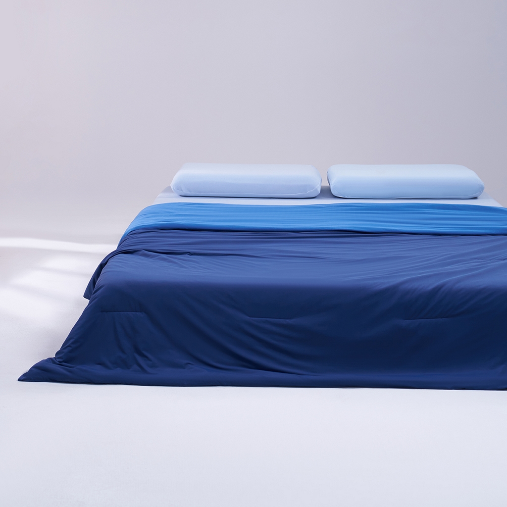 91家纺网 家纺一手货源 找家纺 花享莱 2026新款亚朵酒店同款被子深睡双感夏凉被凉感被夏被控温被pro3.0 深睡蓝