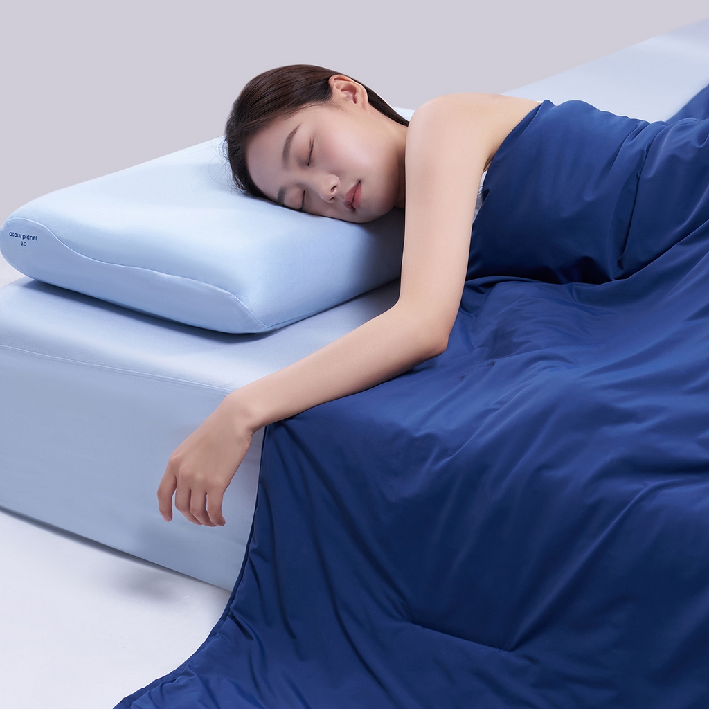 91家纺网 家纺一手货源 找家纺 花享莱 2026新款亚朵酒店同款被子深睡双感夏凉被凉感被夏被控温被pro3.0 深睡蓝