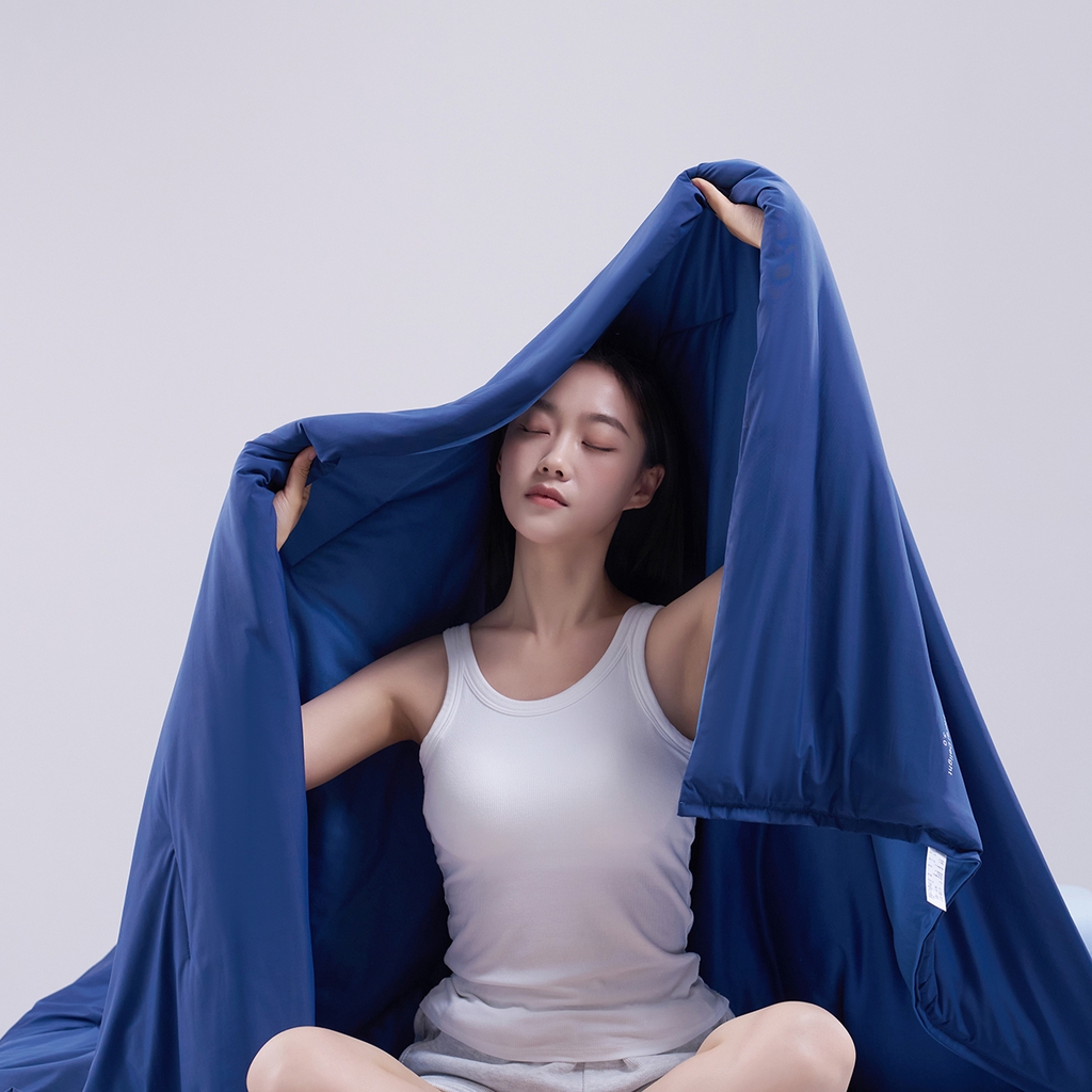 91家纺网 家纺一手货源 找家纺 花享莱 2026新款亚朵酒店同款被子深睡双感夏凉被凉感被夏被控温被pro3.0 深睡蓝