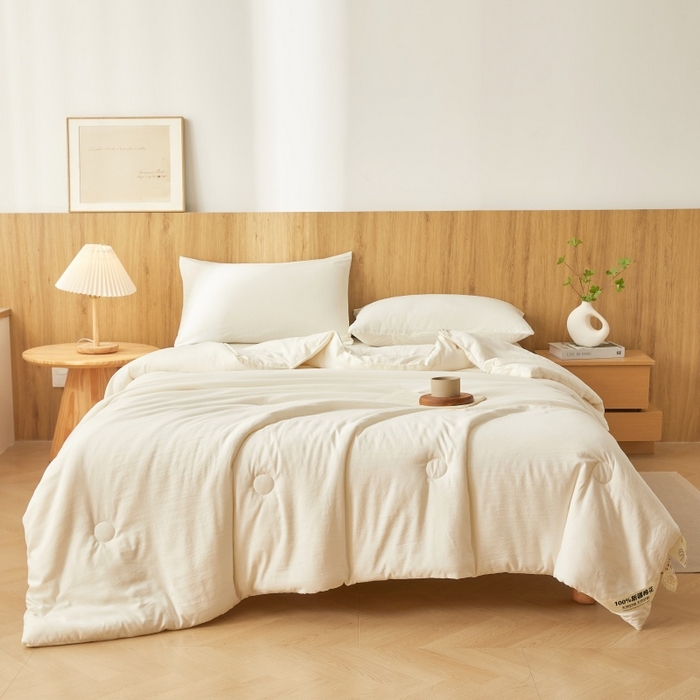 91家纺网 家纺一手货源 找家纺 （总）思雅庭 2026新款100%水洗棉新疆棉花被