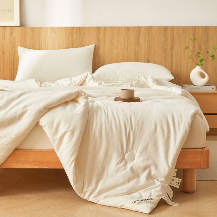 91家纺网 家纺一手货源 找家纺 （总）思雅庭 2026新款100%水洗棉新疆棉花被