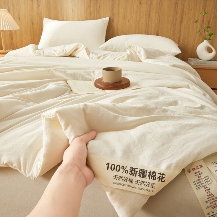 91家纺网 家纺一手货源 找家纺 （总）思雅庭 2026新款100%水洗棉新疆棉花被