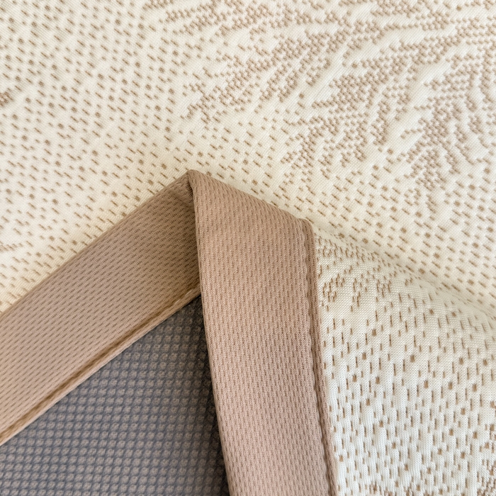 91家纺网 家纺一手货源 找家纺 畅畅家纺 2026春夏新款复合中分子PE100%聚乙烯乙纶色织提花凉感软凉席席子 叶语