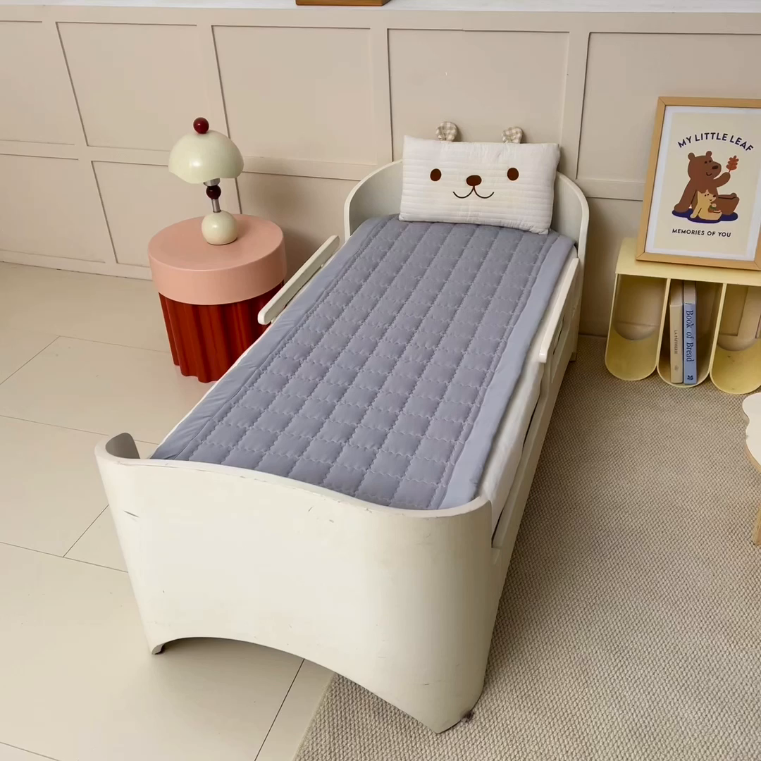 91家纺网 家纺一手货源 找家纺 御棉坊 2026新品锦氨凉感凉席儿童凉席幼儿园夏季午睡褥子学生宿舍床凉席褥子 冰冰灰