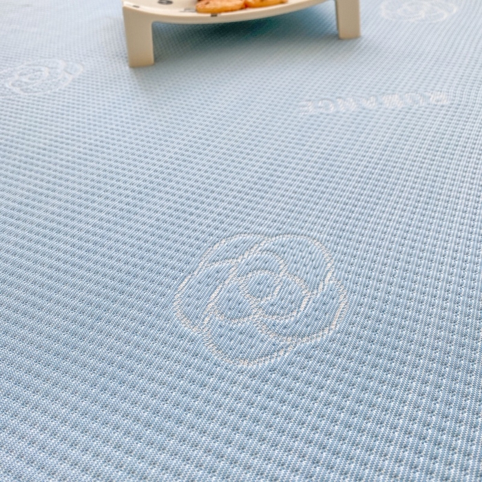 91家纺网 家纺一手货源 找家纺 宇淳国际 2026新款PE凉感三明治复合床笠三件套-玫瑰花系列 玫瑰蓝