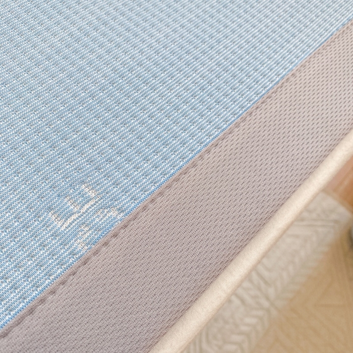 91家纺网 家纺一手货源 找家纺 宇淳国际 2026新款PE凉感三明治复合床笠三件套-玫瑰花系列 玫瑰蓝