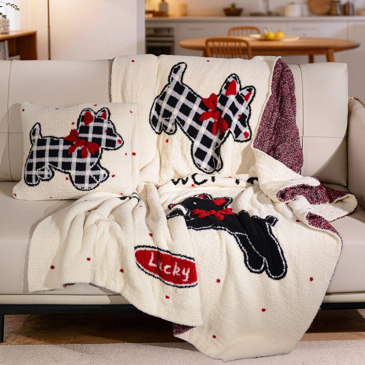 91家纺网 家纺一手货源 找家纺 （总）苏艺针织盖毯 2026新款艺术家居超柔半边绒A类针织毯披肩多功能盖毯礼物终端控价