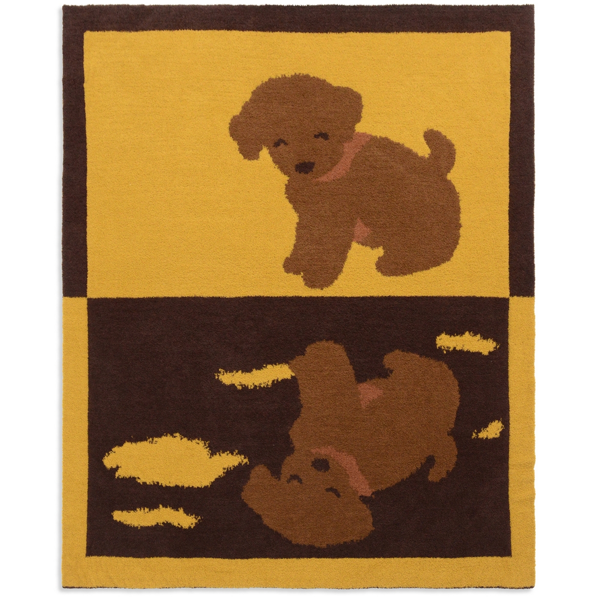 91家纺网 家纺一手货源 找家纺 苏艺针织盖毯 2026新款艺术家居超柔半边绒A类针织毯披肩多功能盖毯礼物终端控价 云朵朵（咖）毯子