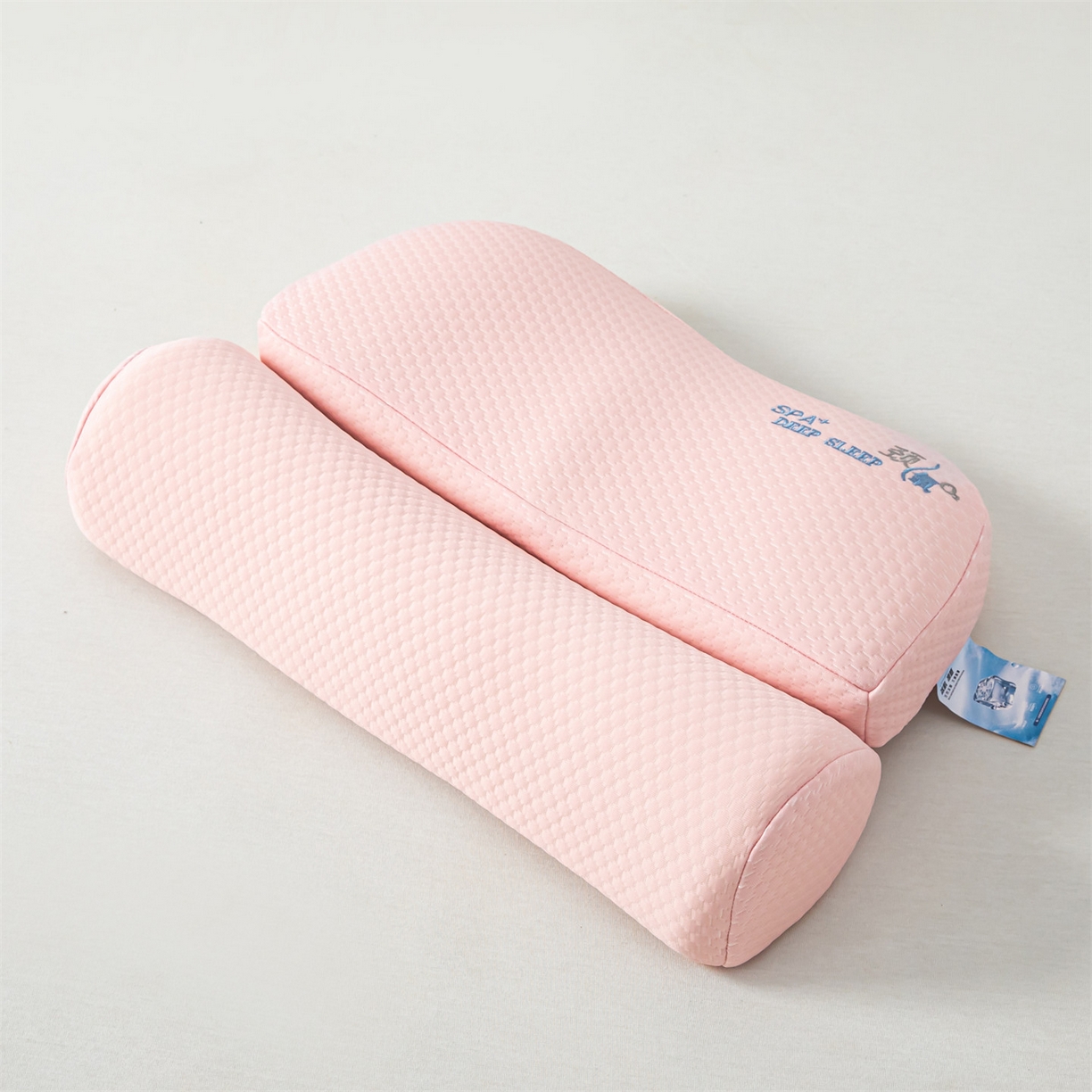 91家纺网 家纺一手货源 找家纺 麦肯锡 2026新款颈氧SPA+分层护颈枕枕头枕芯 粉色