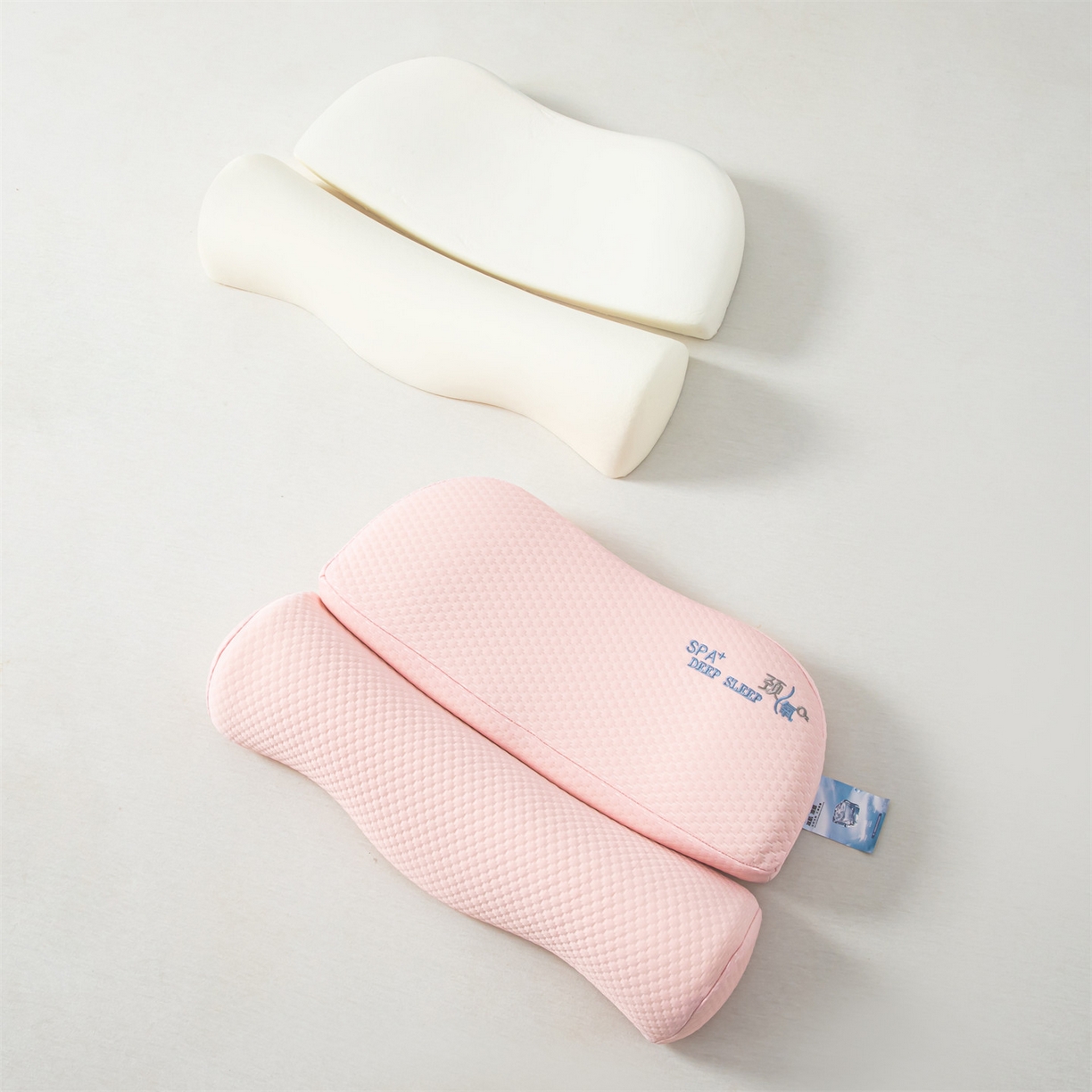 91家纺网 家纺一手货源 找家纺 麦肯锡 2026新款颈氧SPA+分层护颈枕枕头枕芯 粉色