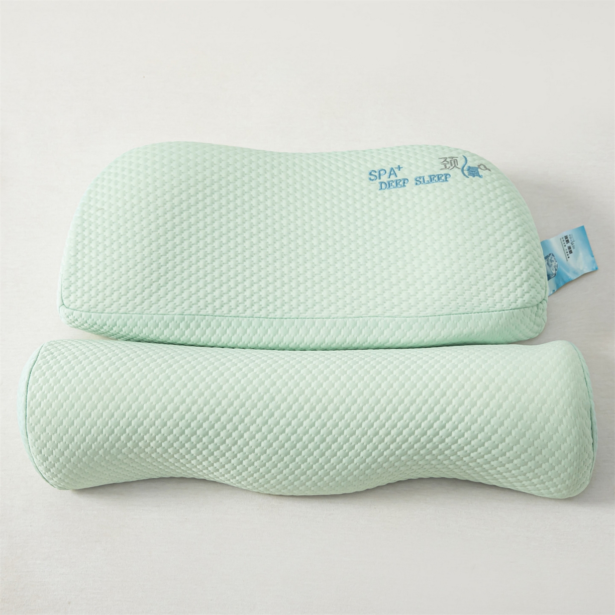 91家纺网 家纺一手货源 找家纺 麦肯锡 2026新款颈氧SPA+分层护颈枕枕头枕芯 绿色