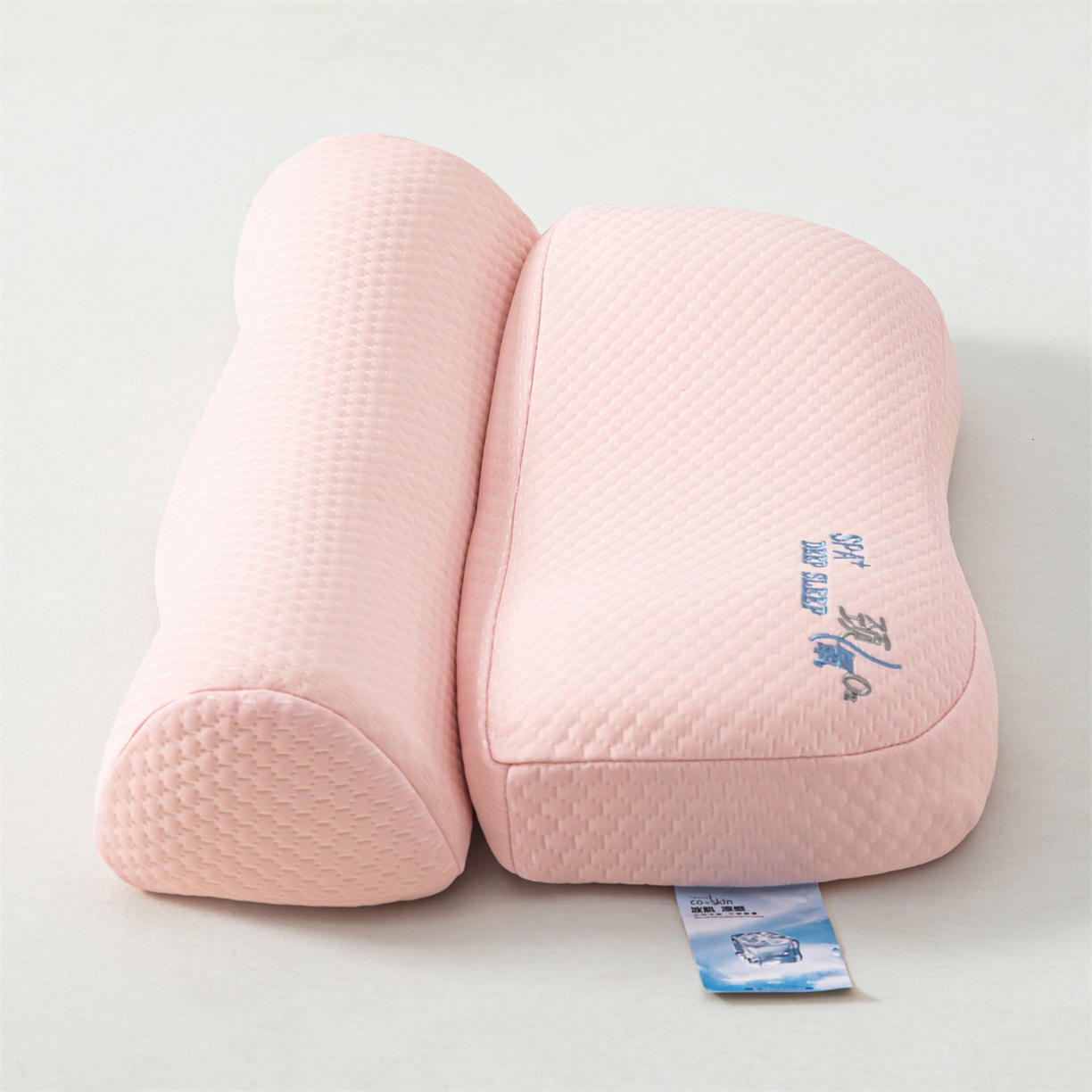 91家纺网 家纺一手货源 找家纺 麦肯锡 2026新款颈氧SPA+分层护颈枕枕头枕芯 粉色