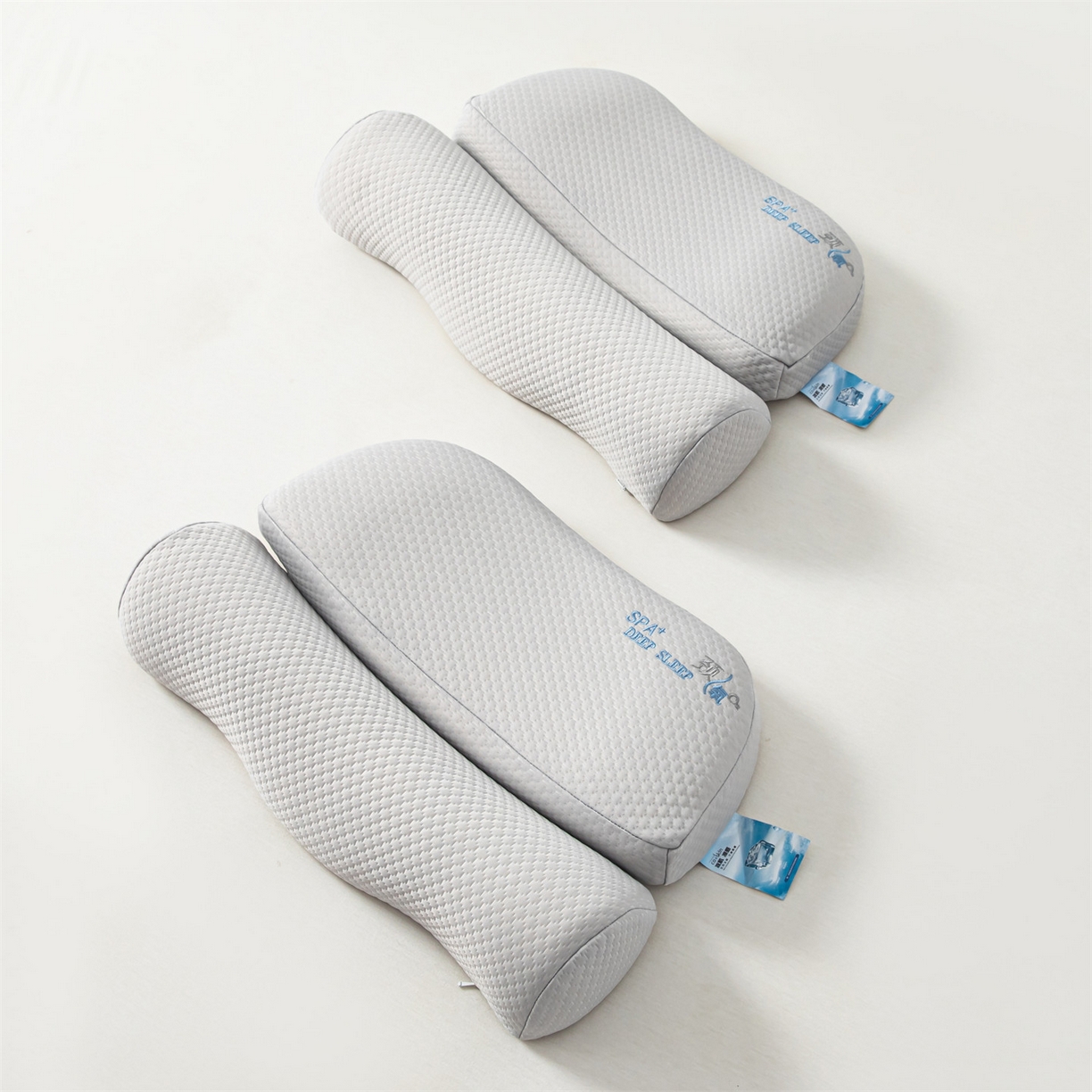 91家纺网 家纺一手货源 找家纺 麦肯锡 2026新款颈氧SPA+分层护颈枕枕头枕芯 灰色