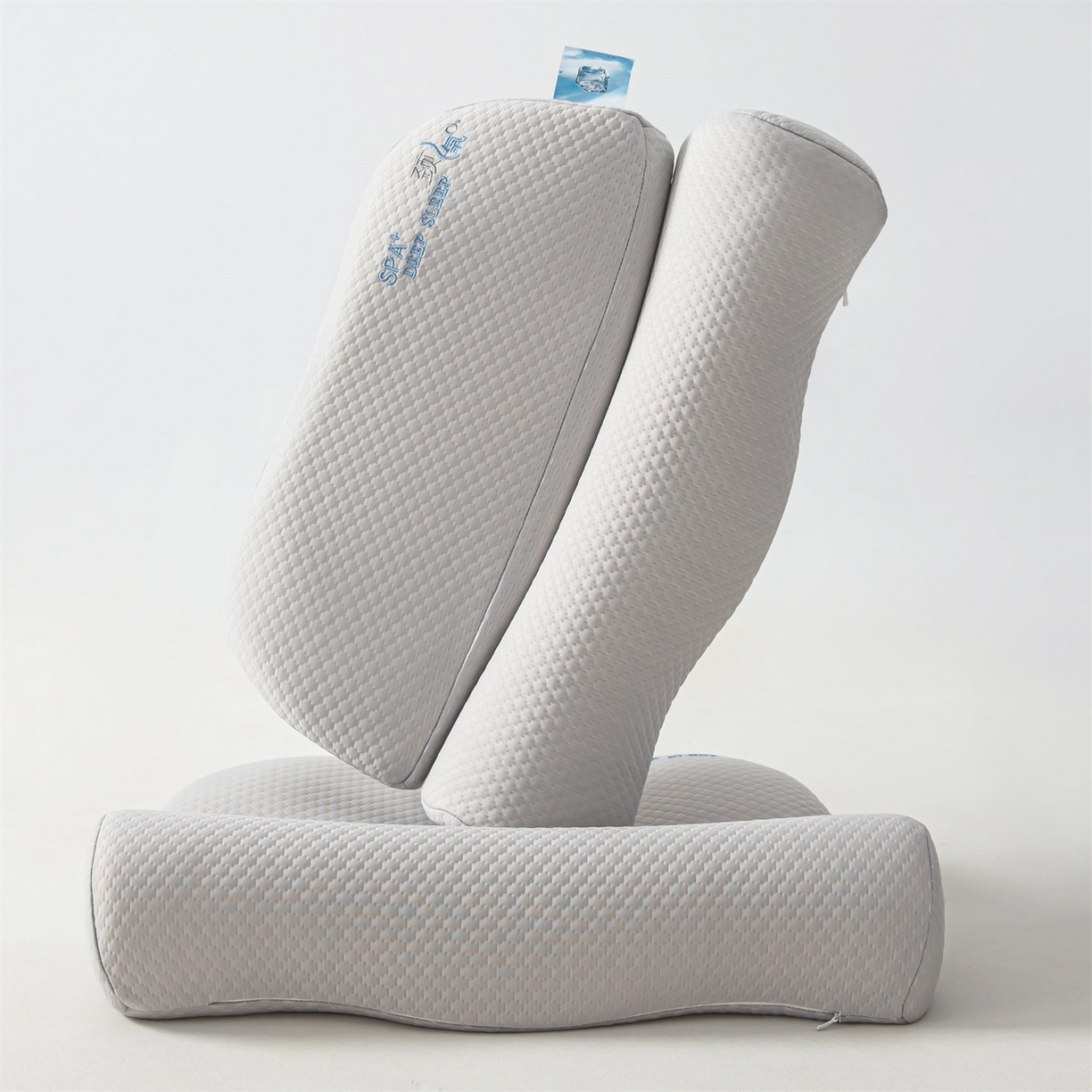 91家纺网 家纺一手货源 找家纺 麦肯锡 2026新款颈氧SPA+分层护颈枕枕头枕芯 灰色