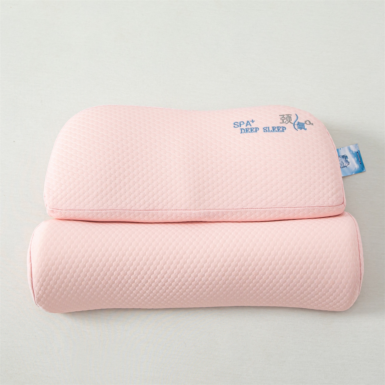 91家纺网 家纺一手货源 找家纺 麦肯锡 2026新款颈氧SPA+分层护颈枕枕头枕芯 粉色