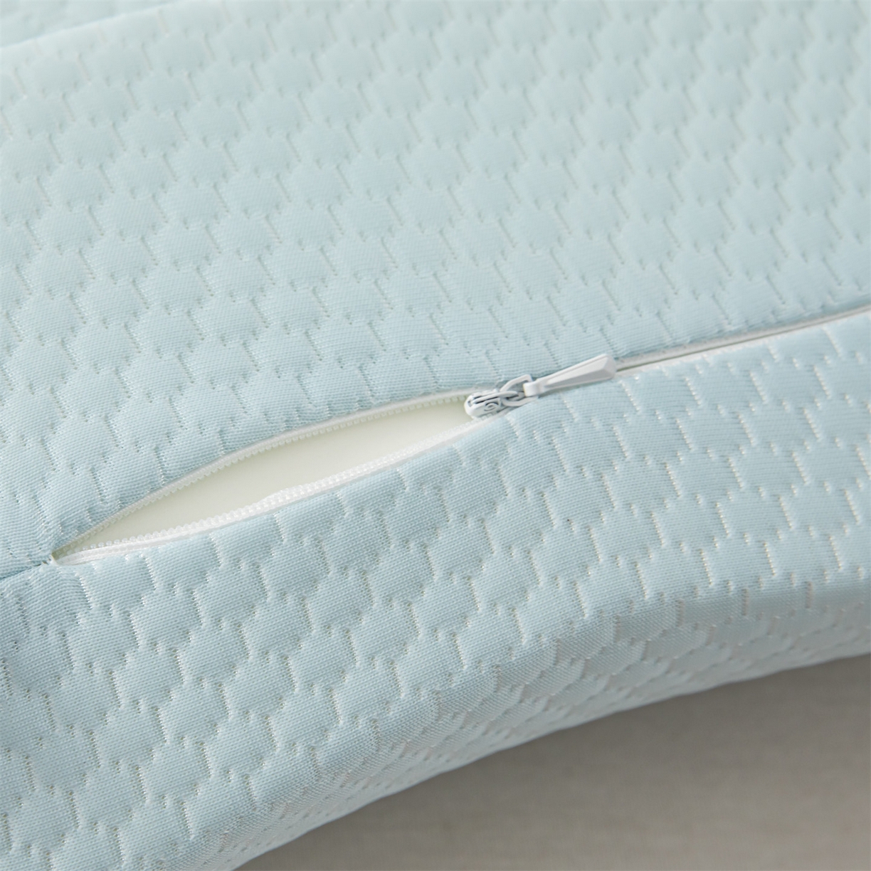 91家纺网 家纺一手货源 找家纺 麦肯锡 2026新款颈氧SPA+分层护颈枕枕头枕芯 蓝色