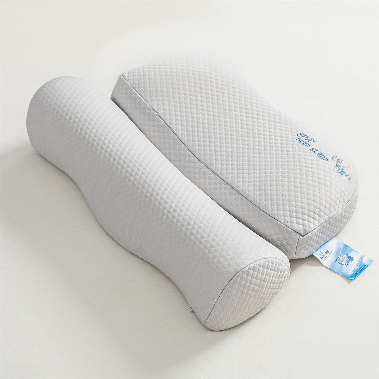 91家纺网 家纺一手货源 找家纺 麦肯锡 2026新款颈氧SPA+分层护颈枕枕头枕芯 灰色