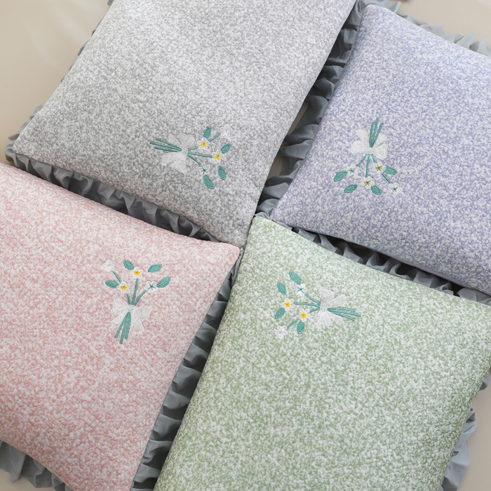 （总）仁宇枕业 2026新款新品 花边清凉束束菊花草荞麦枕头枕芯